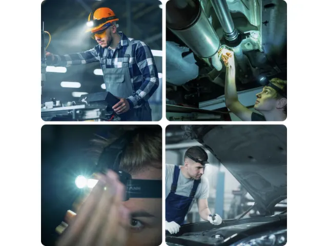 hoofdlamp,behuizing alu/ABS,LED,250-600lumen,hoofdband,sensor