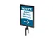 Porte-affiche A4 pour poteau de balisage noir Flexi
