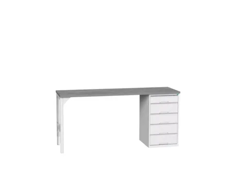 werkbank,HxBxD 930x2000x600mm,linoleumblad,2voeten/1container