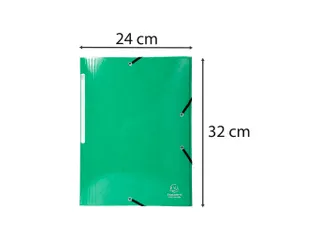 Iderama Elastomap 3 Kleppen Maxi Capacity 425gm2 A4 Groen karton - 10