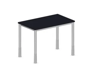 In hoogte verstelbaar bureau,HxBxD 720-840x1000x600mm,CC-zwart - 2