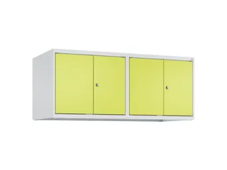 opzetkast,v. locker,4vak.,vak B 300mm,HxBxD 500x1200x500mm,vleugeldeur - 1