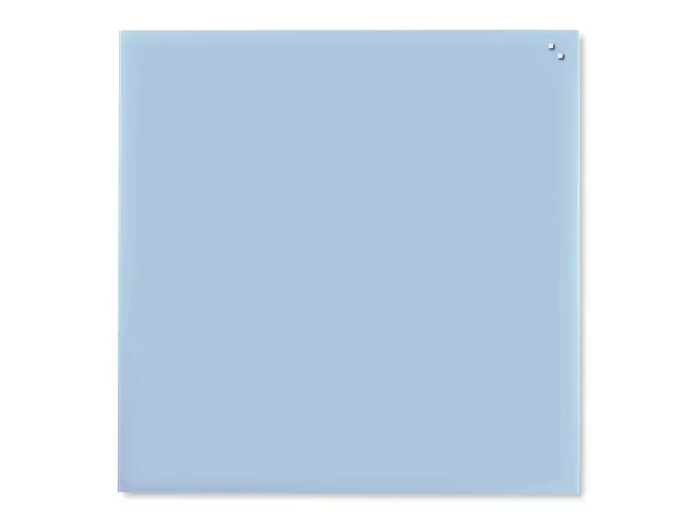 Glasmagneetbord 100x100cm lichtblauw