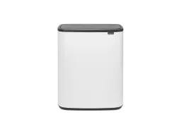 Afvalbak Bo Touch Bin 2x30 Liter Wit