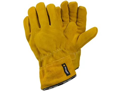 Tegera 17 hittebestendige lederen handschoenen geel maat 8, per 6 paar