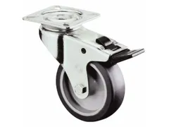 Zwenkwiel Dubbele Vastzetter 40kg Plaat 50x18mm Thermoplast Spoorvrij