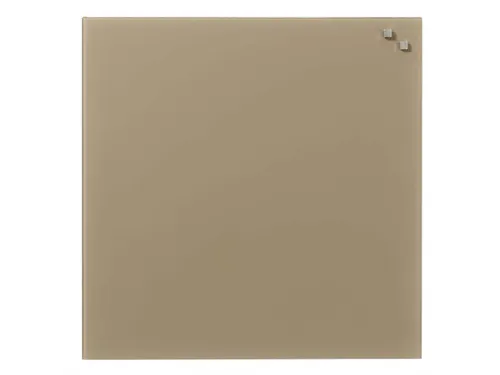 Glasmagneetbord Naga 45x45cm beige