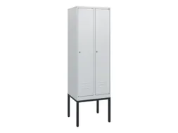 locker,HxBxD 1950x600x500mm,2vak,vak B 300mm,cil.-slot,voetonderstel