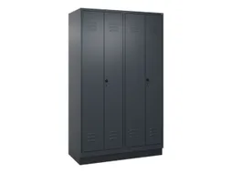 locker voor scheiding van kleding,HxBxD 1950x1200x500mm,4vak