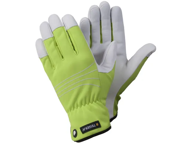 Tegera 290 allround lederen handschoenen, groen/grijs, maat 10, per 6
