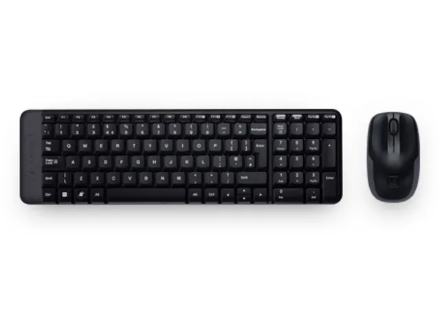 Logitech Wireless Combo MK220, Taille réelle (100 %), Sans fil, USB,