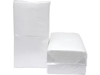 Servetten 33x33 cm 1-laags wit 9 x 500 stuks - 2