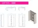 CMT Swoosh handschoendispenser Trio in breedte verstelbaar RVS