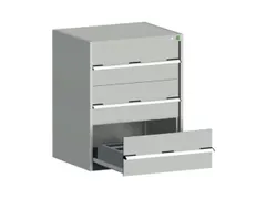 ladekast HxBxD 1000x800x650mm 3laden zware lasten RAL7035