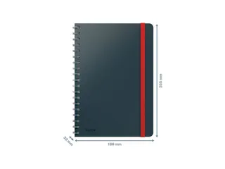 Notitieboek Leitz Cosy B5 lijn spiraal grijs - 5