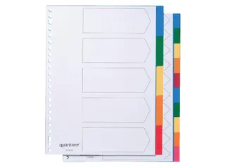 Tabbladen Quantore A4 23-Gaats 5-Delig Assorti Tabs Pp - 2