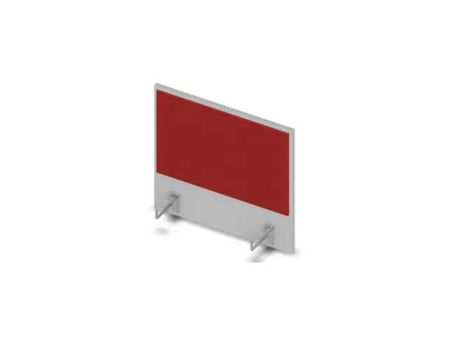 opzetpaneel bureau aanbouw zijkant MP-lichtgrijs BN4011-rood 600mm