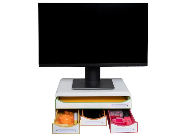 TOOLBOX MINI 4 lades wit/harlekijn/wit