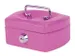 Geldkist Pavo met muntgleuf 125x95x60mm roze