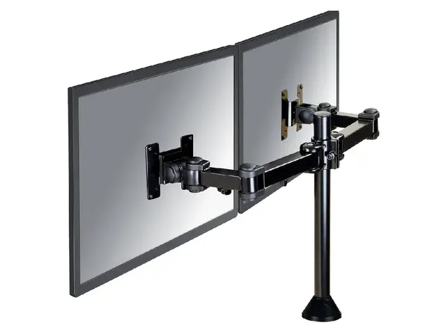 OUTLET Monitorarm FPMA-D960DG 2 Schermen tot 27 Inch met Doorvoer Zwar