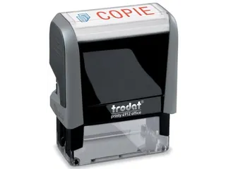 Trodat Tekststempel Printy Line Copie rood blauw - 1