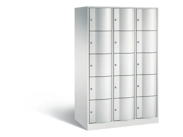 armoire multicases,corps RAL7035,face avant RAL7035
