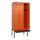 locker met bank,HxBxD 2120x900x815mm,3vak,vak B 300mm,cilinderslot