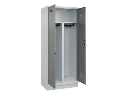PBM-locker,HxBxD 1950x800x500mm,2vak,vak B 400mm,draaigrendel