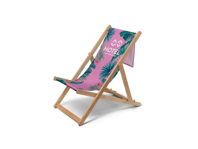 Print voor de Strandstoel Relax BOLD met logobanner