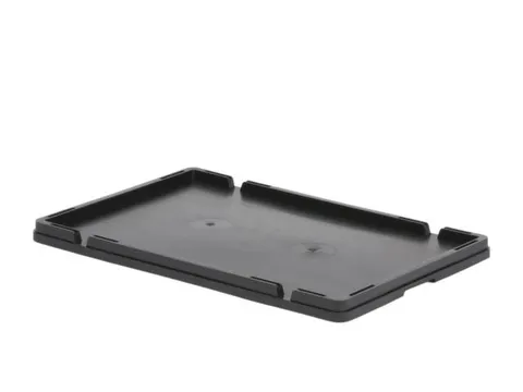 stolpdeksel,PP,v. draaistapelbak,BxD 400x600mm,zwart