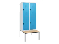 Dubbeldekse dekenkist,HxBxD 1950x800x815mm,2x2vak.,vak B 400mm