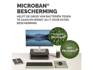 Muismat met polssteun Fellowes Breyta XL saliegroen 21x28cm - 12