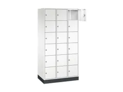 lockerkast,HxBxD 1950x920x500mm,3x6vakken,cil.-slot,sokkel