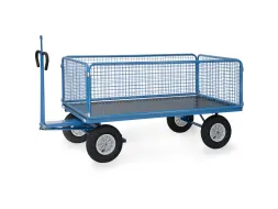 Handtrekwagen Trekoog 6436lz 1250kg 2000x1000mm Draadgaas Luchtbanden