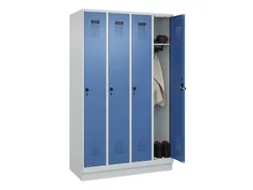 locker,HxBxD 1950x1200x500mm,4vak,vak B 300mm,draaigrendel,sokkel