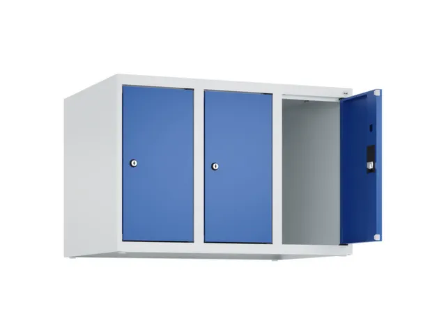 opzetkast,v. locker,3vak.,vak B 250mm,HxBxD 500x750x500mm,vleugeldeur