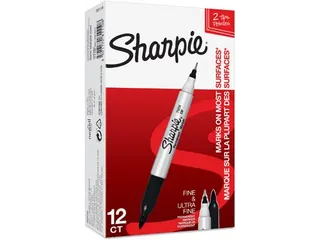 Permanente Marker, Twin Tip, Zwart - 6