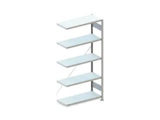 systeemstelling,aanbouwveld,CLIP,HxBxD 2000x1306x436mm,vakl. 230kg - 1