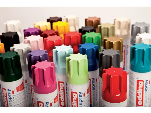 Verfspuitbus edding 5200 permanent spray glossy diepzwart