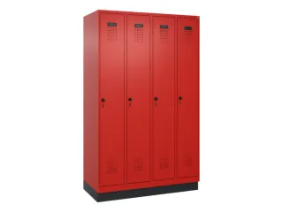 locker voor scheiding van kleding,HxBxD 1950x1200x500mm,4vak - 2