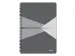 Cahier Leitz Office A4 ligné couverture PP gris/gris