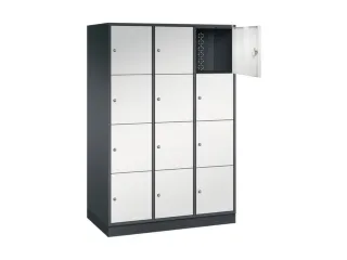grootvolume-lockersysteem,RAL 7021/RAL 7035,HxBxD 1950x1220x600mm - 1