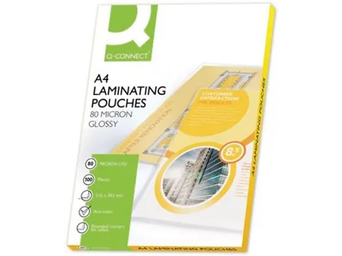 Lamineerhoes A4 Glanzend 216x303mm 2x80 Micron Doos 100 stuks