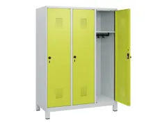 schoollocker,HxBxD 1630x1200x500mm,3vak,vak B 400mm,draaigrendel