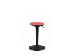 Zit-/Stahulp,Kantelbaar,Ronde Zitting,Zitting Stof Rood