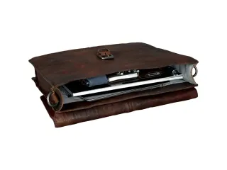 Business tas Pride and Soul JAYDEN. Bruin leer. - 5