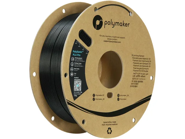 Polysonic PLA PRO HS TOUGH 1,75mm zwart 1kg