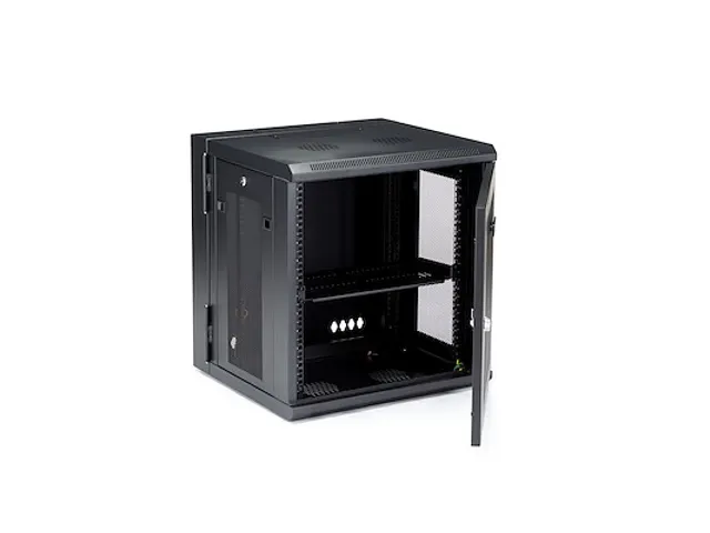4-post 12U wandmonteerbare netwerkkast 19'' vergrendelbare patchkast