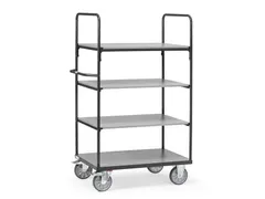 Etagewagens 4 Etages 8301 Ral7016 600kg 1000x600mm Hout