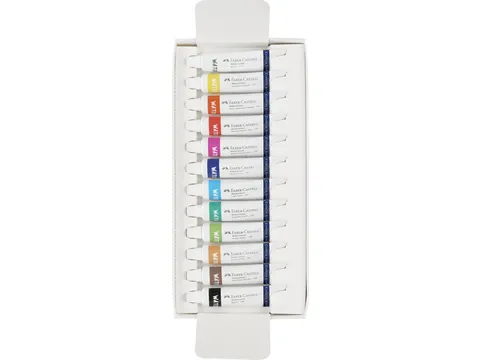 Waterverf Faber-Castell 12 stuks assorti kleuren